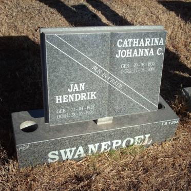 SWANEPOEL Jan Hendrik 1928-1996 &amp; Catharina Johanna C. 1930-2006