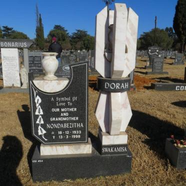 SWAKAMISA Nondabezitha 1933-1998