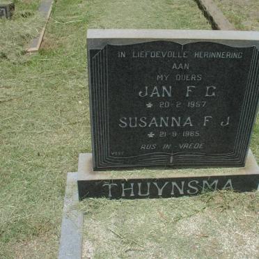 THUYNSMA Jan F.G. -1957 &amp; Susanna F.J. -1965