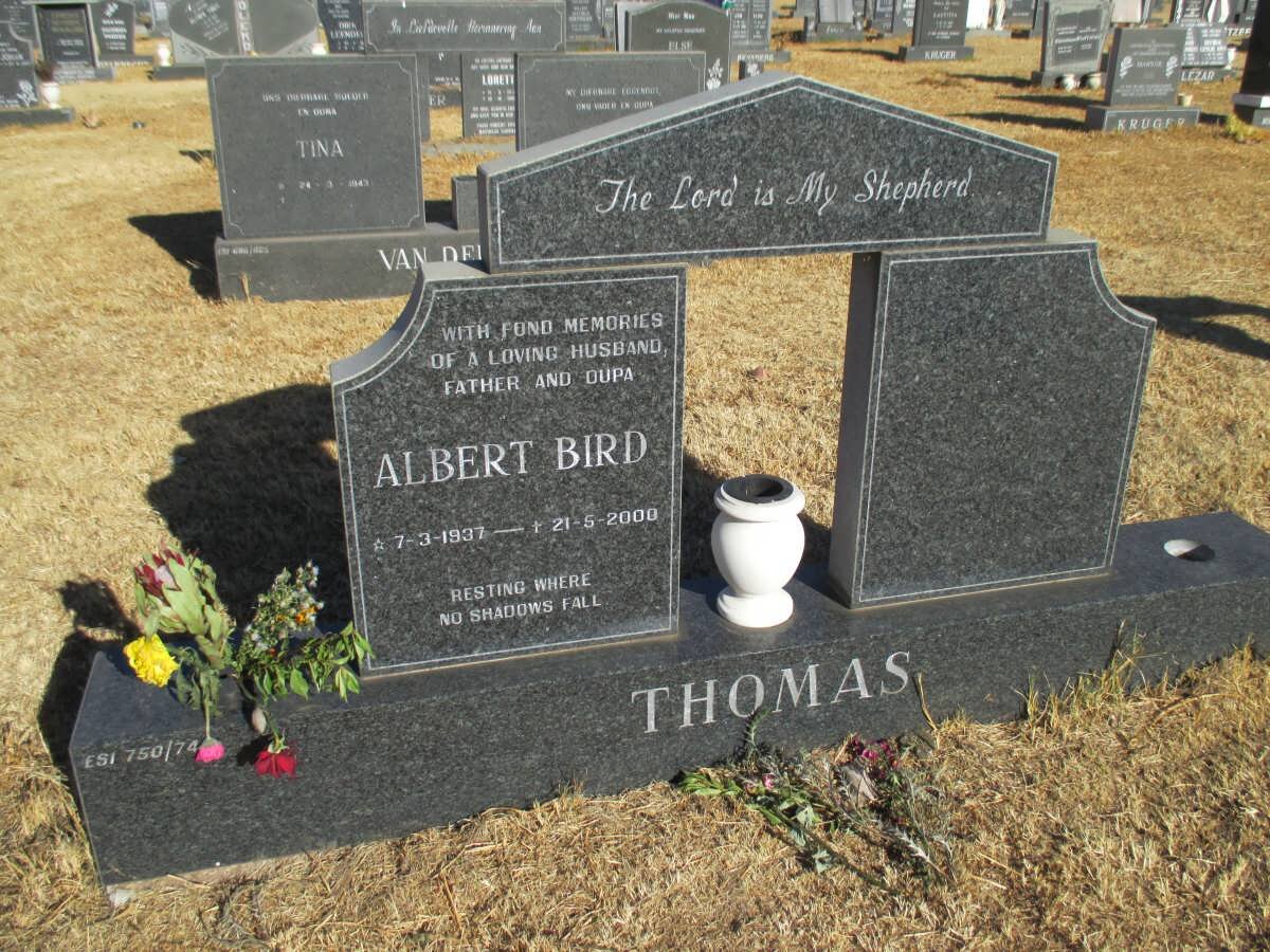 THOMAS Albert Bird 1937-2000