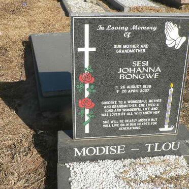 TLOU Sesi Johanna Bongwe, Modise 1938-2007