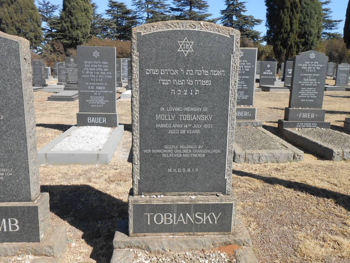 TOBIANSKY Molly -1957