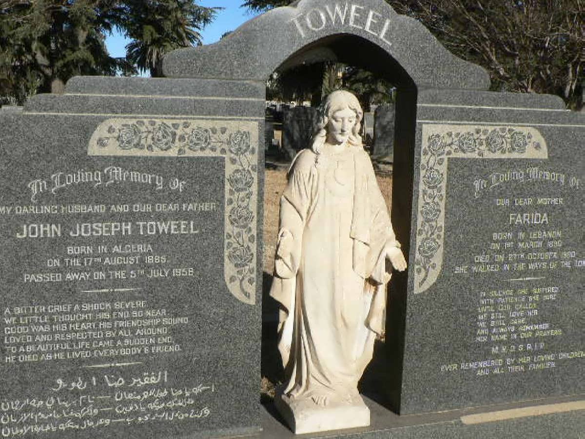 TOWEEL John Joseph 1885-1958 &amp; Farida 18??-19??