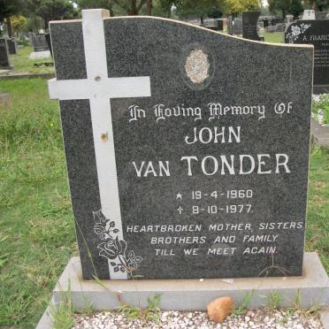 TONDER John, van 1960-1977
