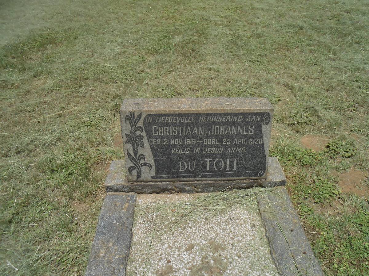 TOIT Christiaan Johannes, du 1919-1920