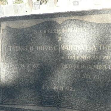 TREZISE Thomas H. -1957 &amp; Martha L.A. -1940