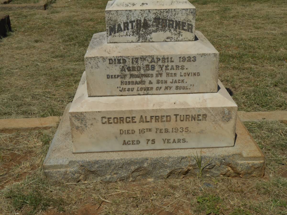 TURNER George Alfred -1935 &amp; Martha -1923