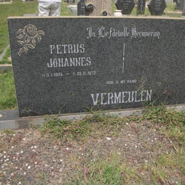 VERMEULEN Petrus Johannes 1934-1972