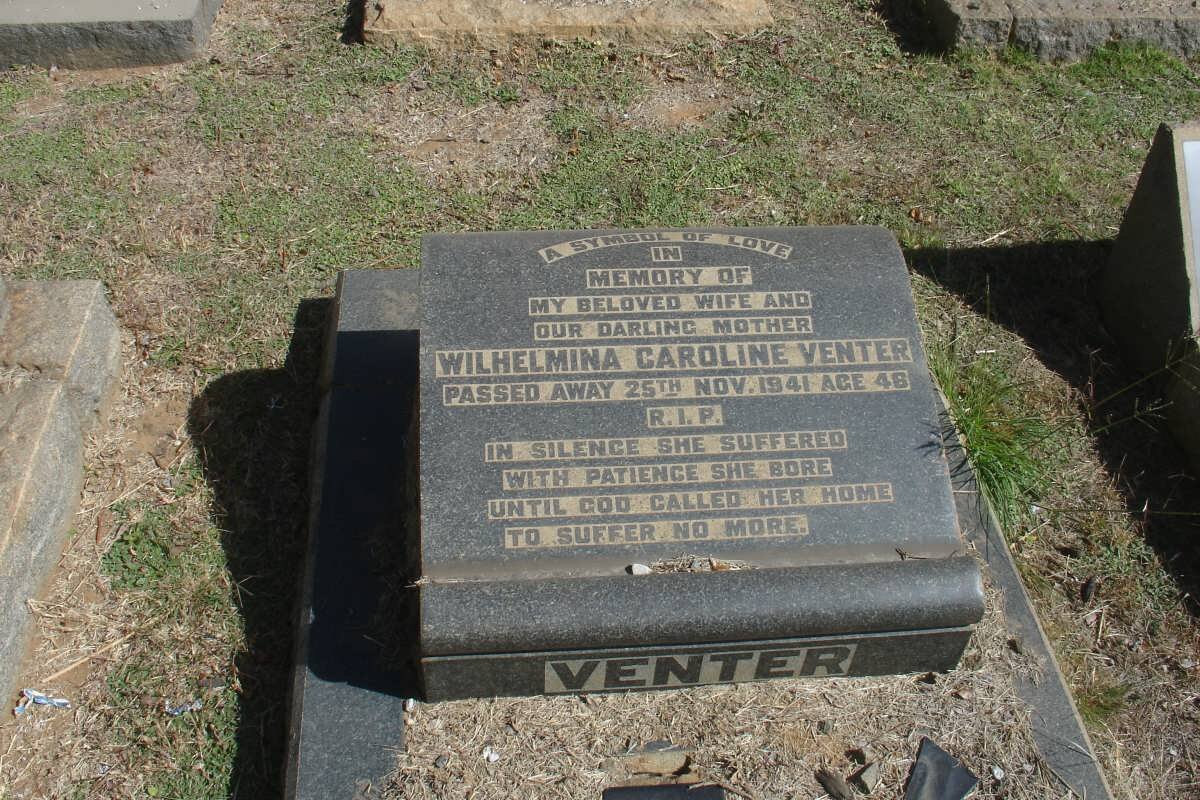 VENTER Wilhelmina Caroline 1893-1941