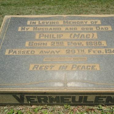 VERMEULEN Philip 1890-1944