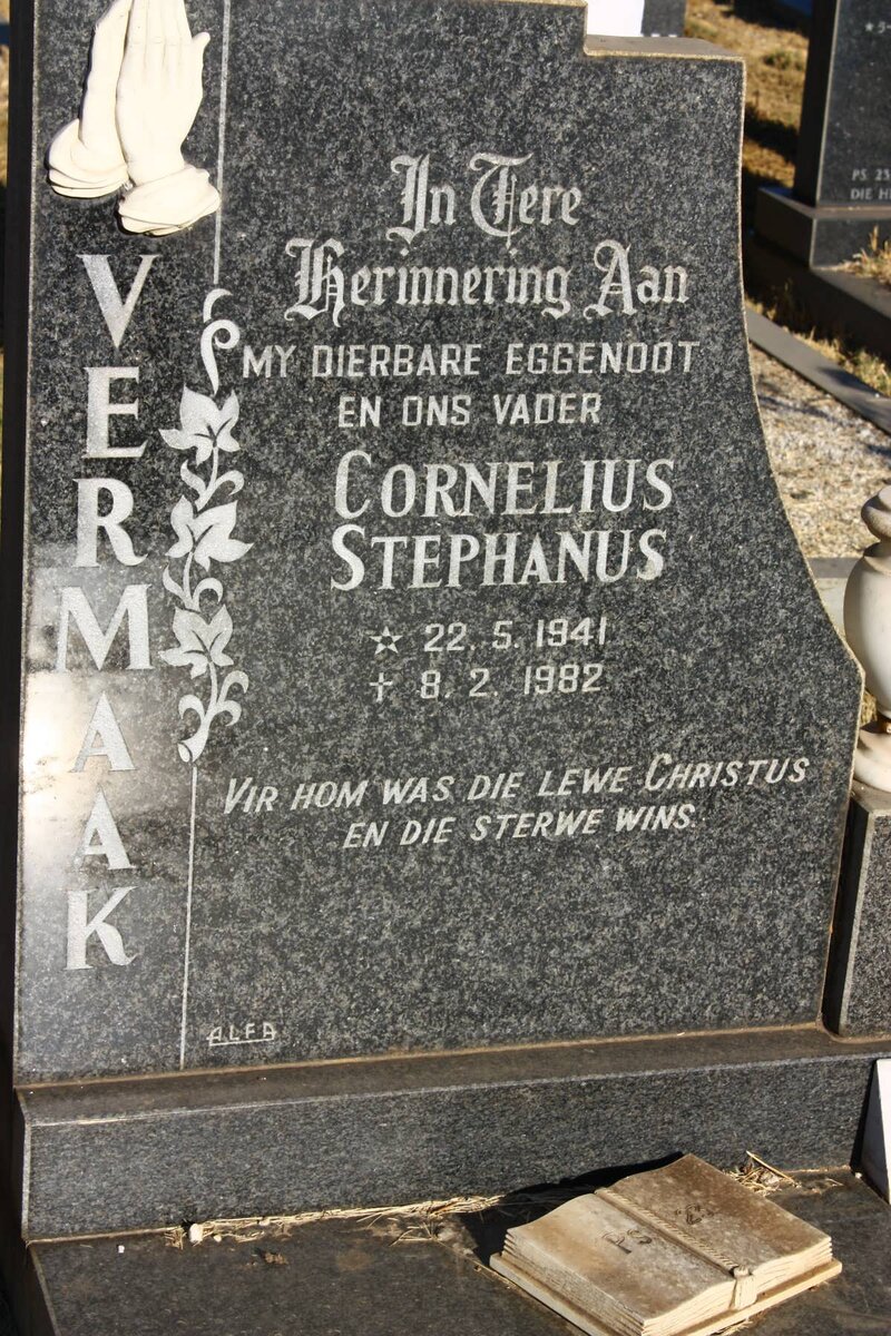VERMAAK Cornelius Stephanus 1941-1982