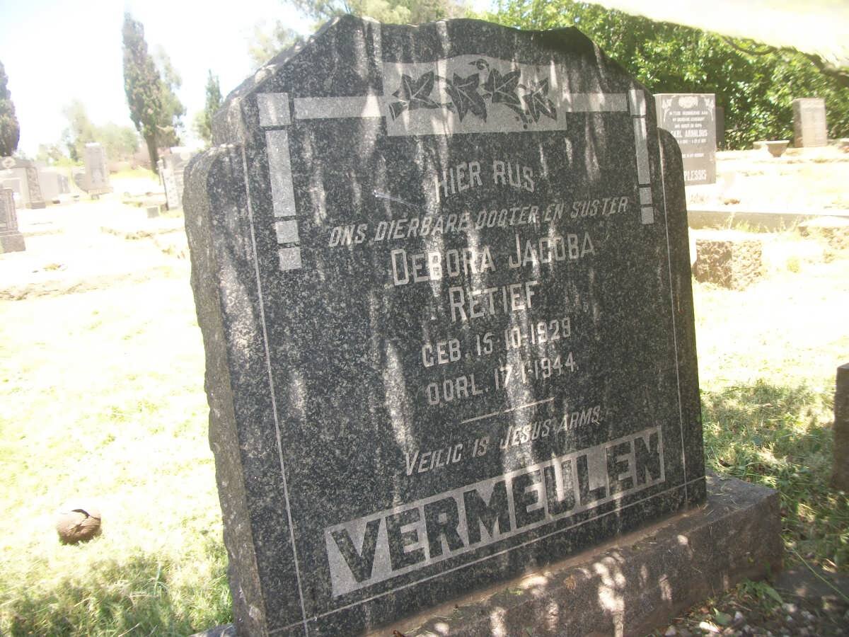 VERMEULEN Debora Jacoba Retief 1929-1944