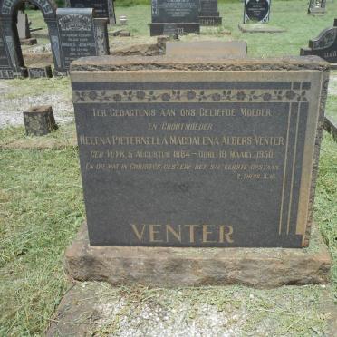 VENTER Helena Pieternella Magdalena Albers 1884-1950