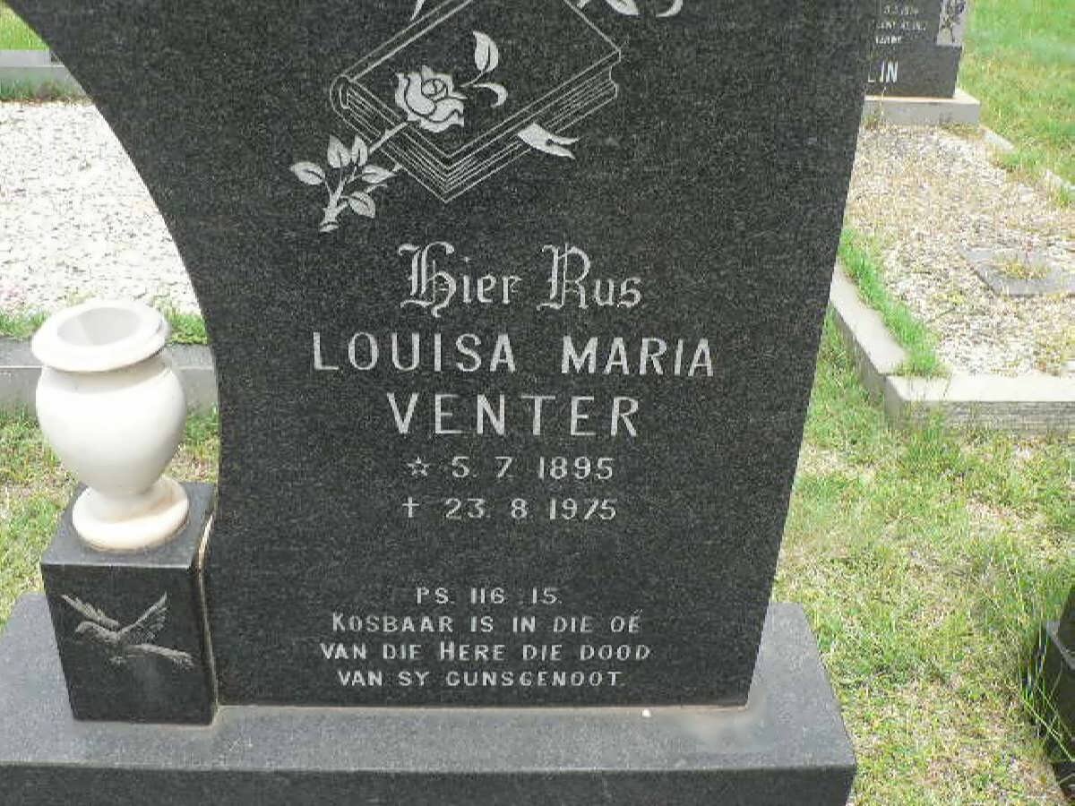 VENTER Louisa Maria 1895-1975
