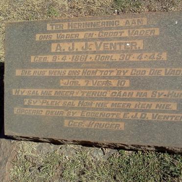 VENTER A.J.J. 1861-1945