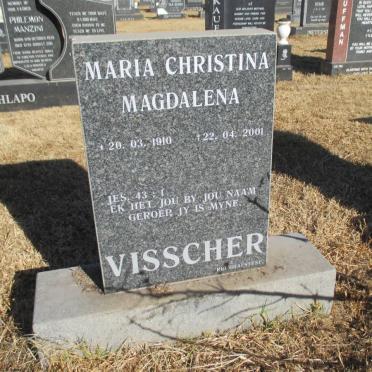 VISSCHER Maria Christina Magdalena 1910-2001