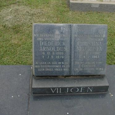 VILJOEN Diederick Arnoldus 1905-1976 &amp; Christina Magrieta 1910-1987