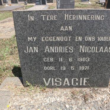 VISAGIE Jan Andries Nicolaas 1903-1971
