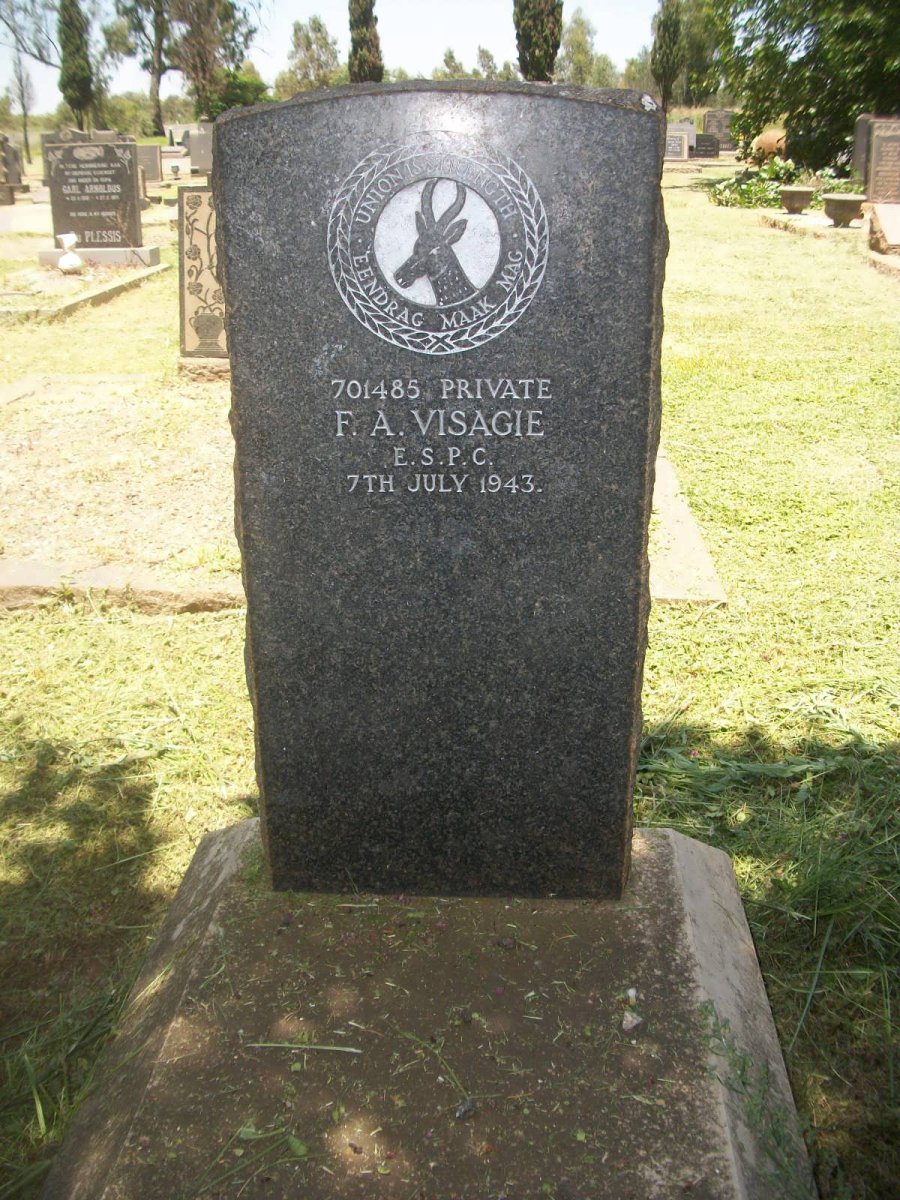 VISAGIE F.A. -1943