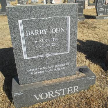 VORSTER Barry John 1966-2001