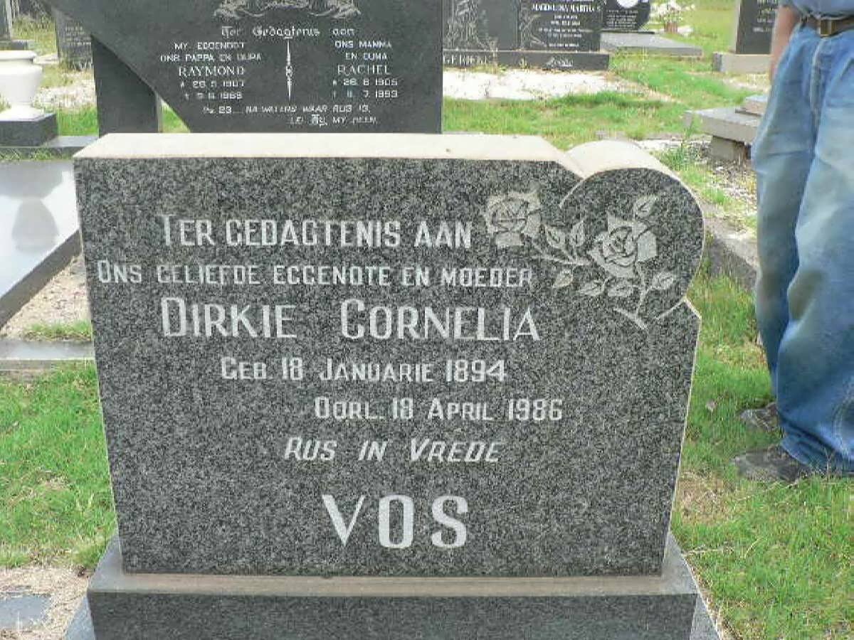 VOS Dirkie Cornelia 1894-1986