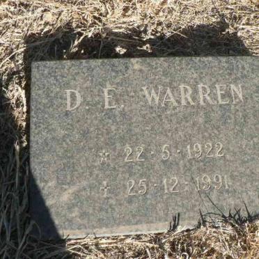 WARREN D.E. 1922-1991