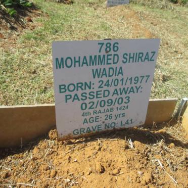 WADIA Mohammed Shiraz 1977-2003