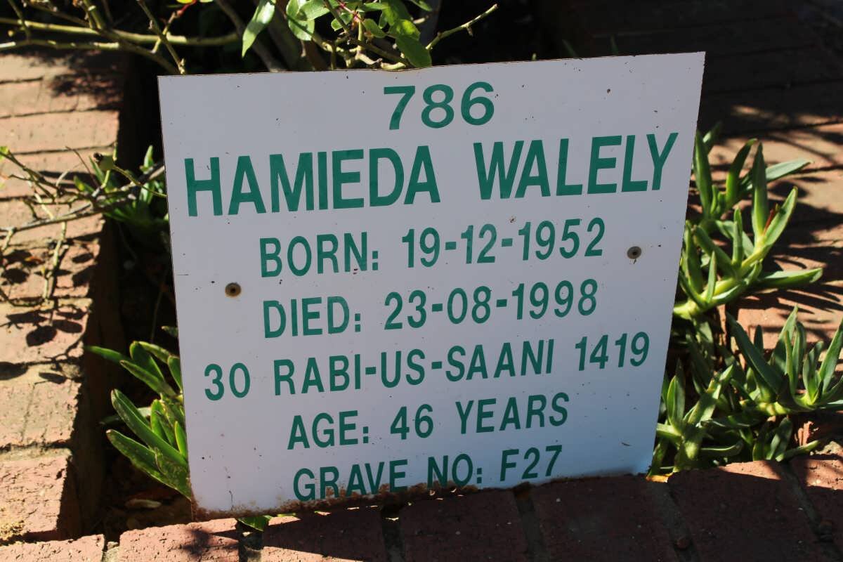 WALELY Hamieda 1952-1998