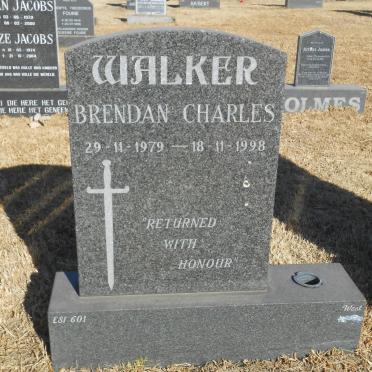 WALKER Brendan Charles 1978-1998
