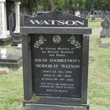 WATSON David Soobremony Modoray 1959-2006
