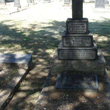 WALES John Sisterson -1928 &amp; Sophia -1950