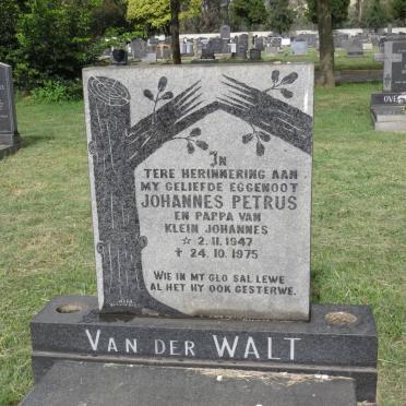 WALT Johannes Petrus, van der 1947-1975