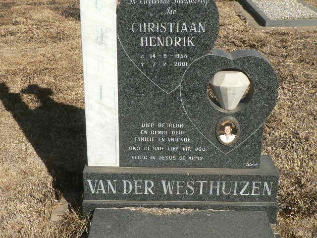 WESTHUIZEN Christiaan Hendrik, van der 1955-2001