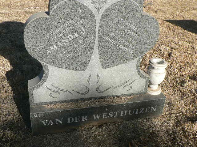 WESTHUIZEN Amanda J., van der 1972-1997