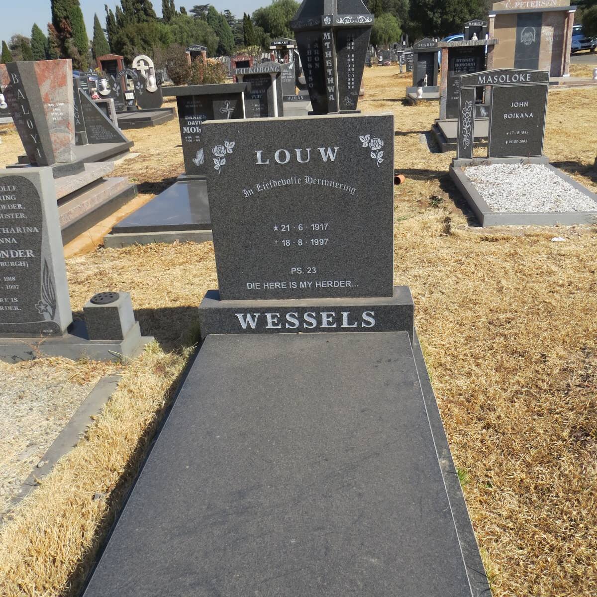 WESSELS Louw 1917-1997