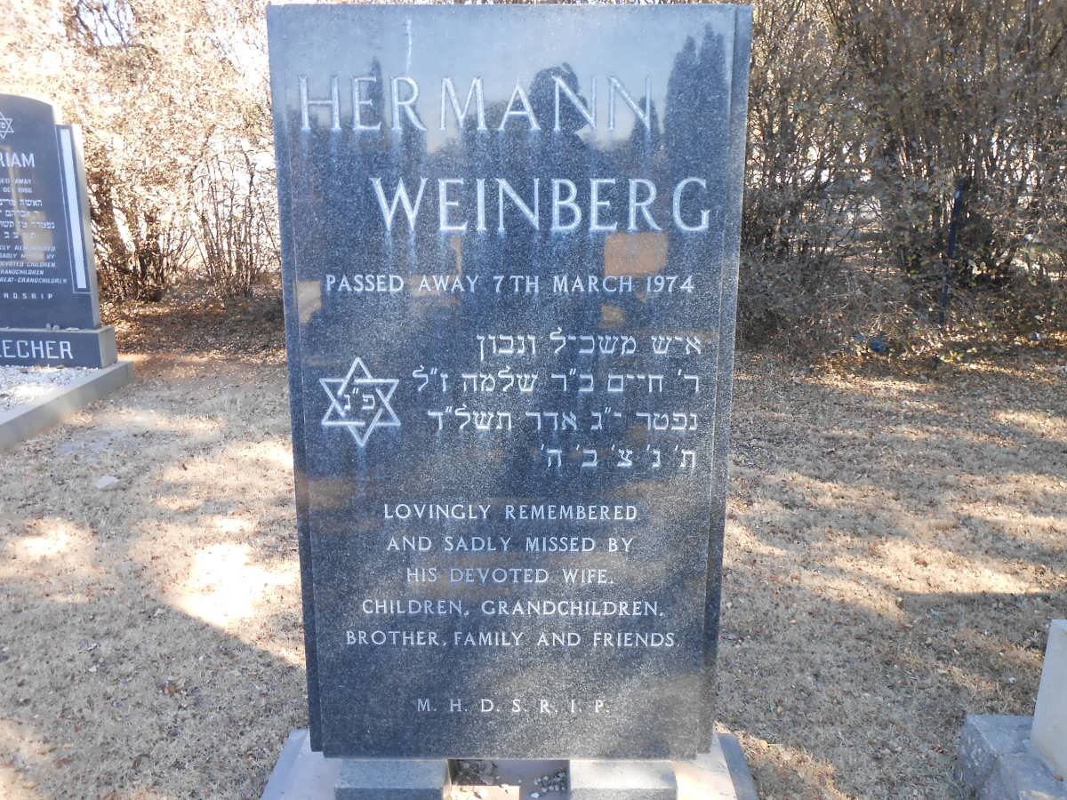 WEINBERG Hermann -1974