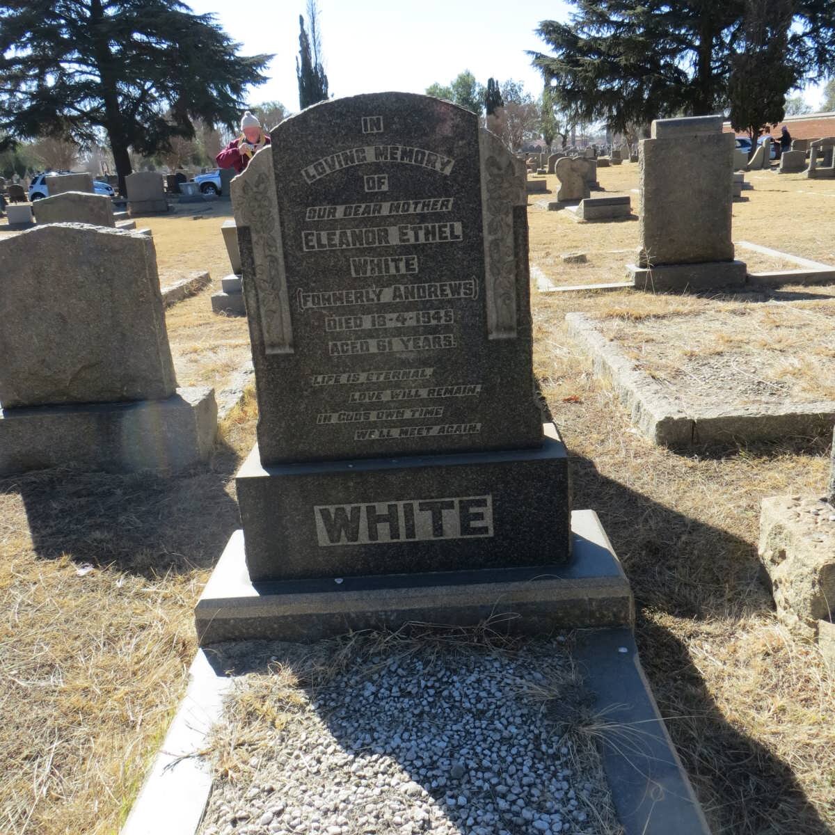 WHITE Eleanor Ethel formerly ANDREWS -1945