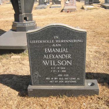 WILSON Emanual Alexander 1919-1998