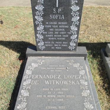 WITKOWSKA Fernandez Lopez, de 1925-1994