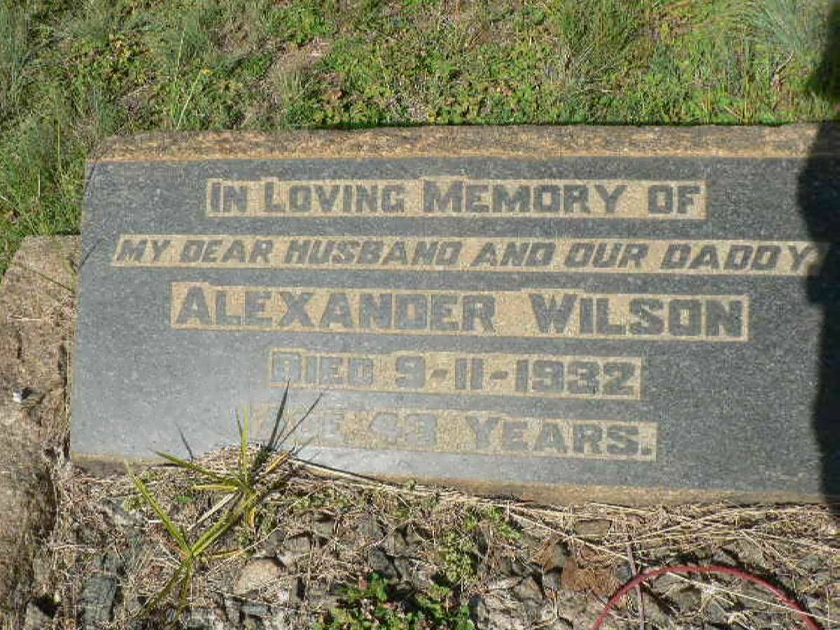 WILSON Alexander -1932