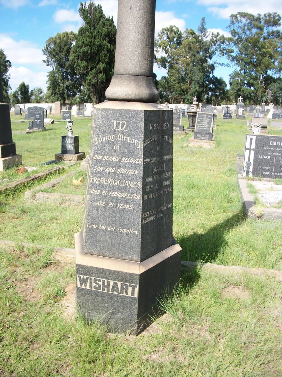 WISHART Frederick James -1931 :: WISHART Jane -1946