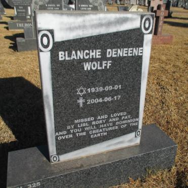 WOLFF Blanche Deneene 1939-2004
