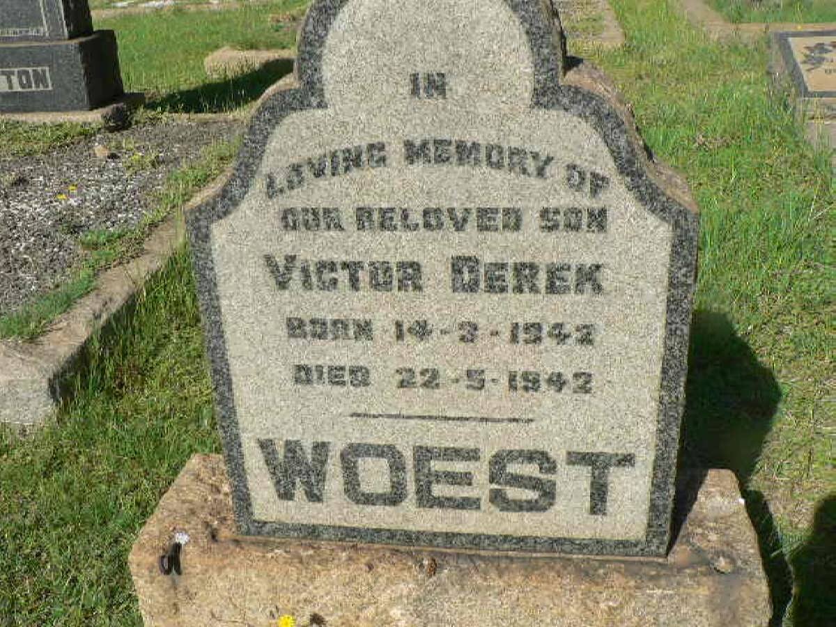 WOEST Victor Derek 1942-1942