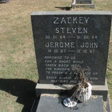 ZACKEY Steven -1964 :: ZACKEY Jerome John -1967