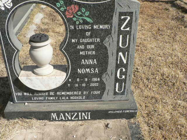 ZUNGU Anna Nomsa 1964-2002