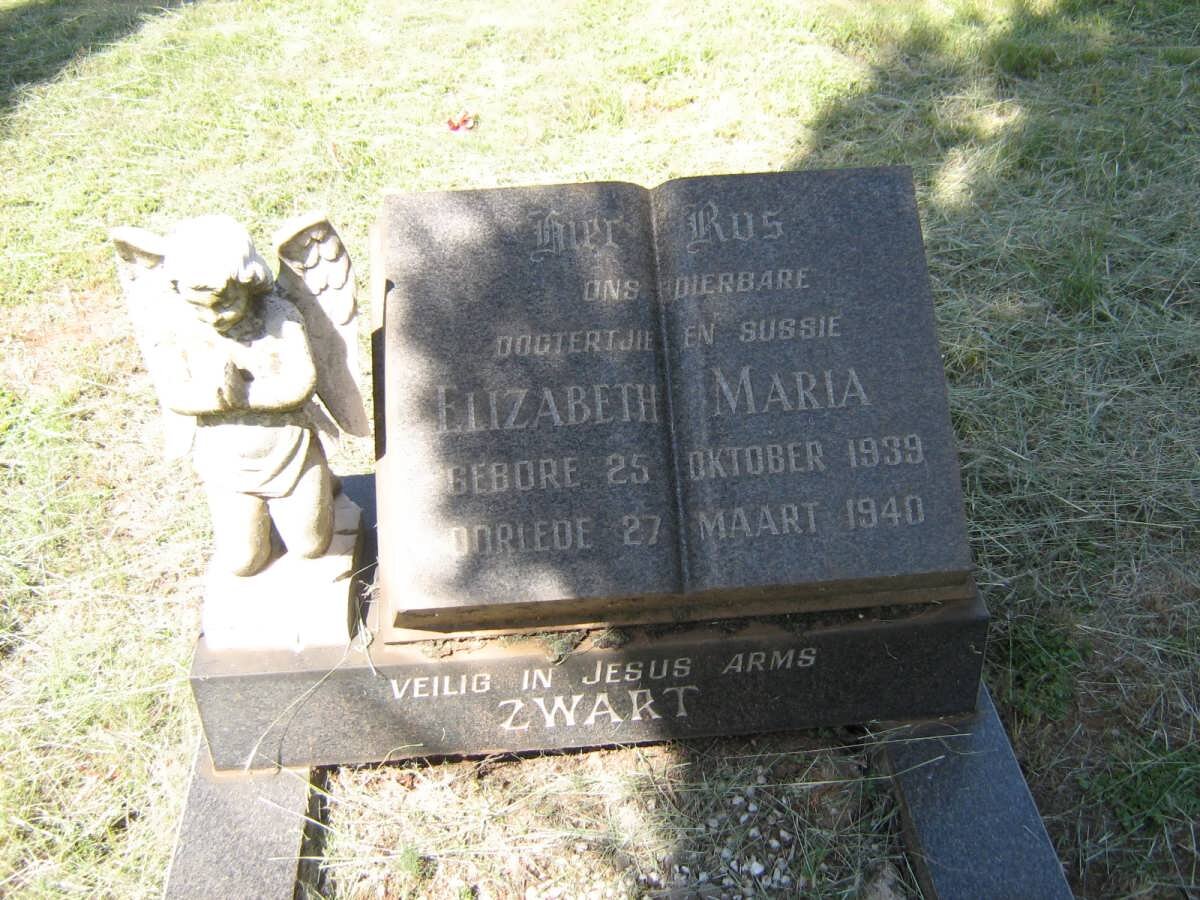 ZWART Elizabeth Maria 1939-1940