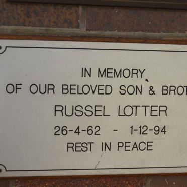 LOTTER Russel 1962-1994