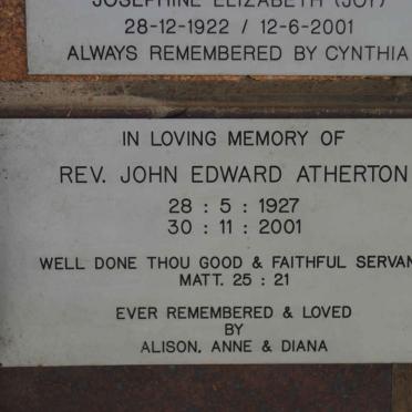 ATHERTON John Edward 1927-2001