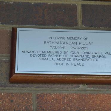 PILLAY Sathyanandan 1941-2011