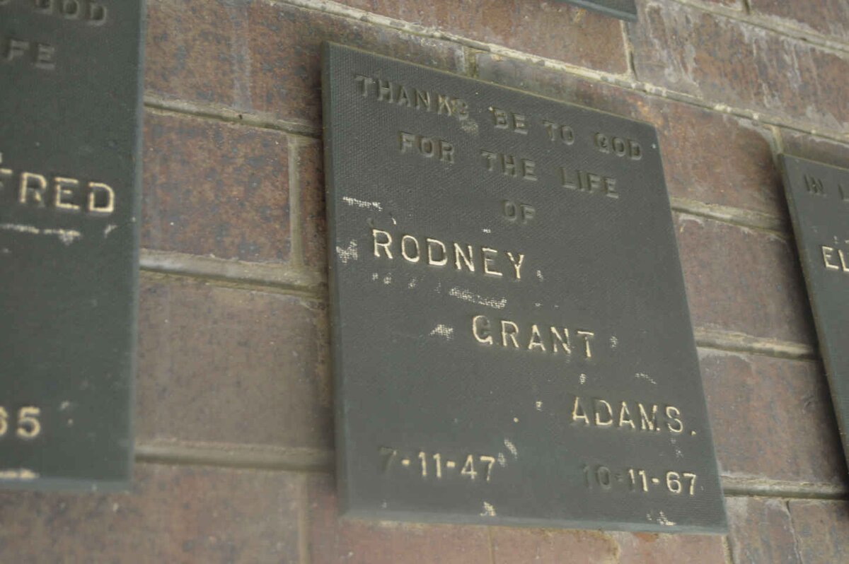 ADAMS Rodney Grant 1947-1967